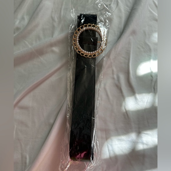 Plus Random Floral Print Overlap Collar Bishop Sleeve Belted Mesh Dress - Picture 12 of 14